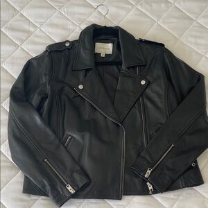 Lucky Brand Black Leather Jacket NWOT
